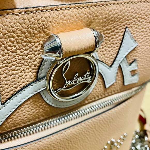 CHRISTIAN LOUBOUTIN- Rubylou Love Leather Backpack - Picture 8 of 16